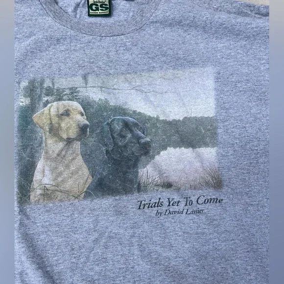 David Lanier Dog Painting Tee– Size 3X - Picture 5 of 7